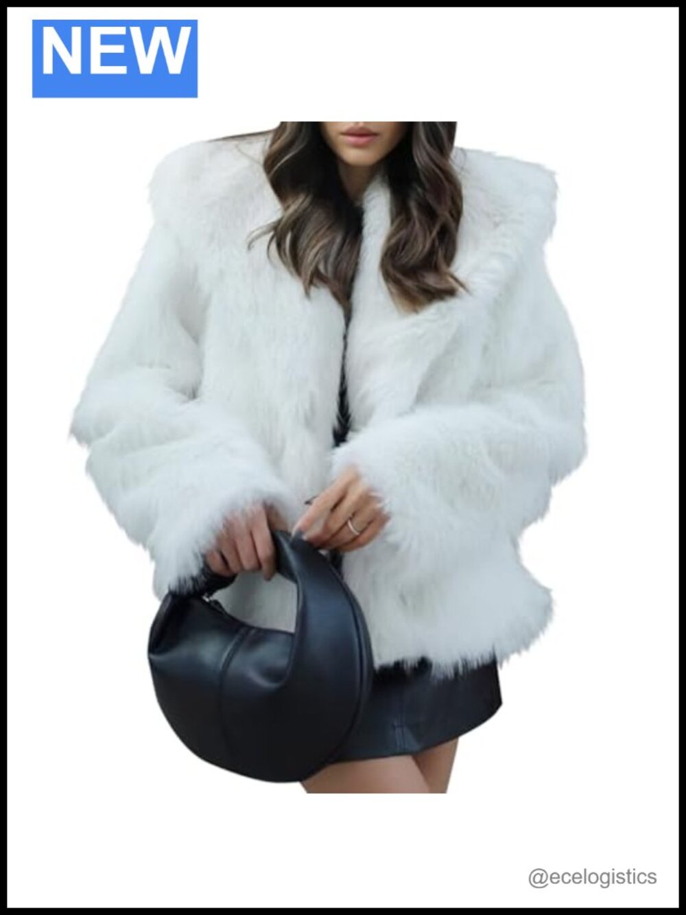 Luxury Faux Fur Coat Fluffy Shaggy Jacket